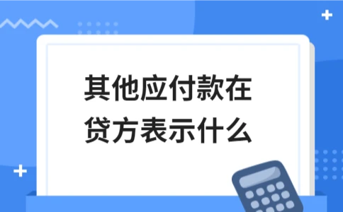 其他应付款在贷方表示什么