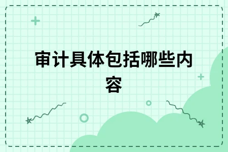 审计具体包括哪些内容