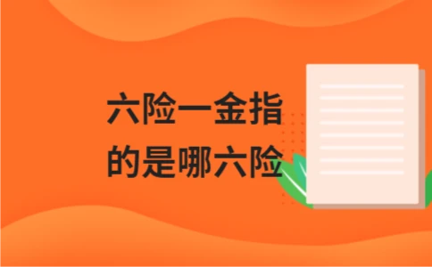 六险一金指的是哪六险