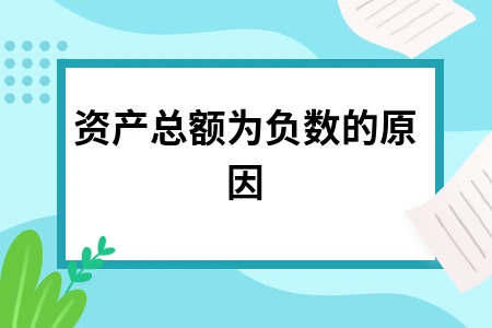 资产总额为负数的原因