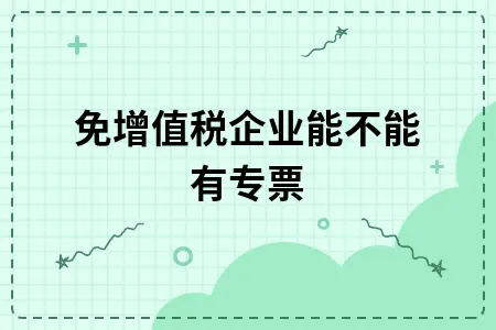 免增值税企业能不能有专票