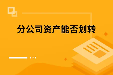 分公司资产能否划转