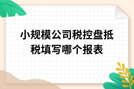 税控盘抵税如何填写纳税申报表详细操作指南