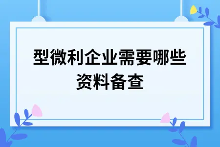 小型微利企业必备资料留存备查要求及税收优惠计算指南