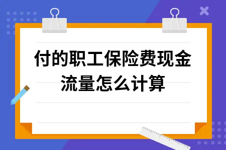支付的职工保险费现金流量怎么计算