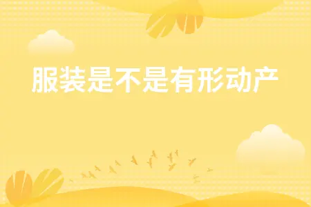 服装是不是有形动产 服装是不是有形动产