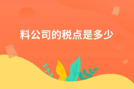 饮料公司的税点是多少 饮料公司的税点是多少