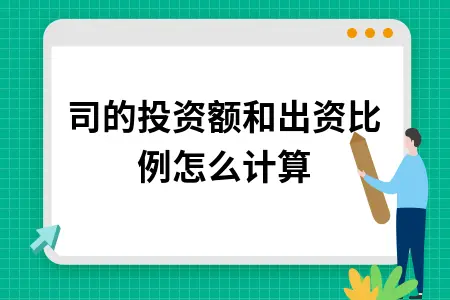 公司的投资额和出资比例怎么计算