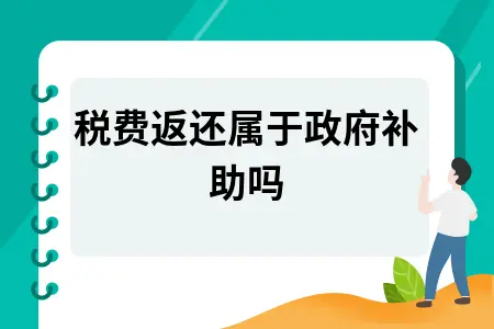 	 税费返还属于政府补助吗