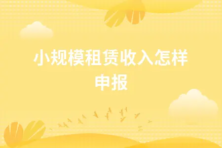 小规模租赁收入怎样申报 小规模租赁收入怎样申报