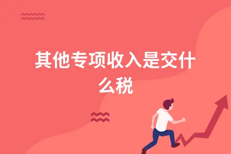 其他专项收入是交什么税