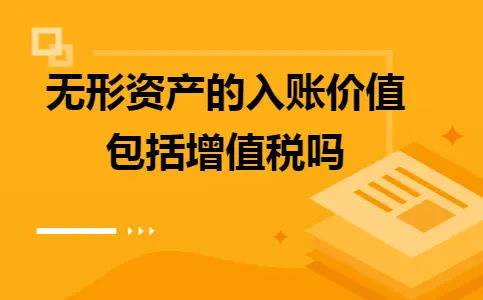 无形资产入账价值是否含增值税解析