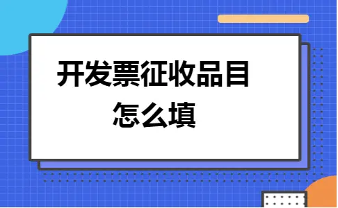 如何正确填写增值税征收品目及代开发票注意事项
