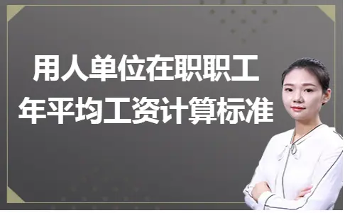 用人单位在职职工年平均工资计算标准