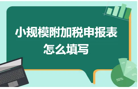 小规模附加税申报表怎么填写 小规模附加税申报表怎么填写