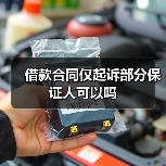 借款合同仅起诉部分保证人可以吗（图4）