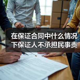 在保证合同中什么情况下保证人不承担民事责任（图2）