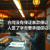合同没有保证条款保证人签了字需要承担保证责任吗（图3）