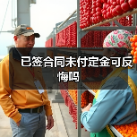 已签合同未付定金可反悔吗(图1) 已签合同未付定金可反悔吗(图1)