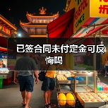 已签合同未付定金可反悔吗(图2) 已签合同未付定金可反悔吗(图2)