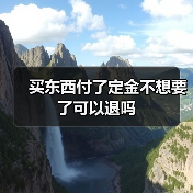 买东西付了定金不想要了可以退吗(图3) 买东西付了定金不想要了可以退吗(图3)