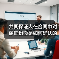 共同保证人在合同中对保证份额是如何确认的（图4）