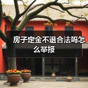房子定金不退合法吗怎么举报(图4) 房子定金不退合法吗怎么举报(图4)