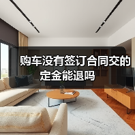 购车没有签订合同交的定金能退吗(图4) 购车没有签订合同交的定金能退吗(图4)
