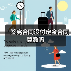 签完合同没付定金合同算数吗(图3) 签完合同没付定金合同算数吗(图3)