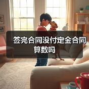 签完合同没付定金合同算数吗(图4) 签完合同没付定金合同算数吗(图4)