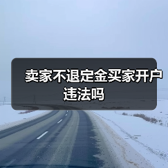 卖家不退定金买家开户违法吗（图2）