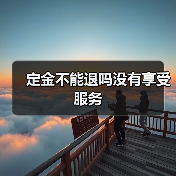 定金不能退吗没有享受服务（图3）