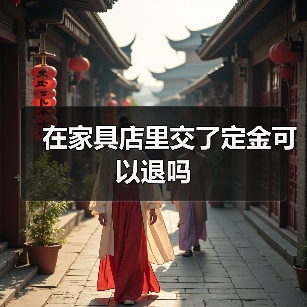 在家具店里交了定金可以退吗(图2) 在家具店里交了定金可以退吗(图2)