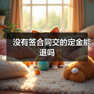 没有签合同交的定金能退吗（图1）