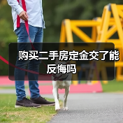 购买二手房定金交了能反悔吗(图4) 购买二手房定金交了能反悔吗(图4)