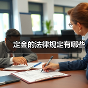 定金的法律规定有哪些(图1) 定金的法律规定有哪些(图1)