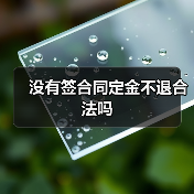 没有签合同定金不退合法吗（图4）