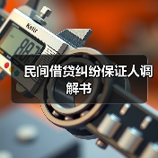 民间借贷纠纷保证人调解书（图2）