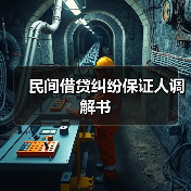 民间借贷纠纷保证人调解书（图4）
