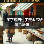 买了东西付了定金不给退合法吗（图4）