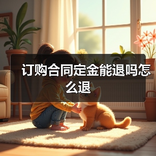 订购合同定金能退吗怎么退（图1）