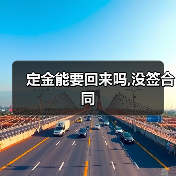 定金能要回来吗,没签合同（图4）