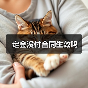 定金没付合同生效吗（图2）