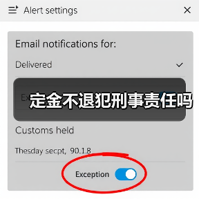 定金不退犯刑事责任吗