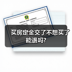 买房定金交了不想买了能退吗?（图4）