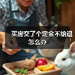 买房交了个定金不给退怎么办（图2）