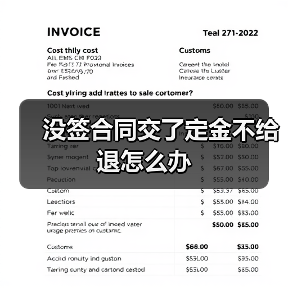 没签合同交了定金不给退怎么办（图3）