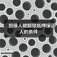 担保人被解除抵押保证人的条件(图4) 担保人被解除抵押保证人的条件(图4)