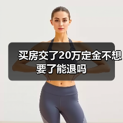 买房交了20万定金不想要了能退吗(图4) 买房交了20万定金不想要了能退吗(图4)