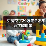 买房交了20万定金不想要了能退吗(图1) 买房交了20万定金不想要了能退吗(图1)